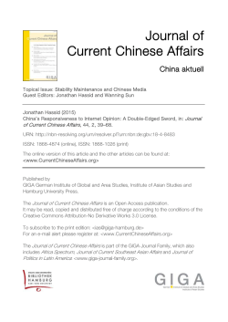 China`s Responsiveness to Internet Opinion: A Double