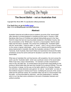 Enrolling The People