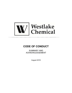 Code of Conduct - Westlake Chemical