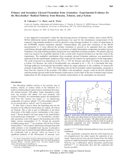 Primary and Secondary Glyoxal Formation from