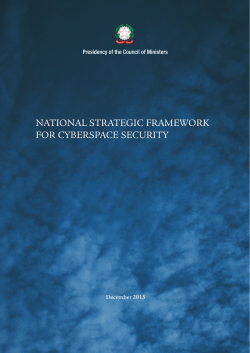 Italy`s National Strategic Framework for Cyberspace Security