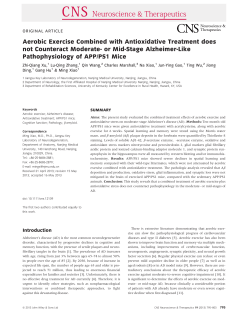 Aerobic Exercise Combined with Antioxidative Treatment does not