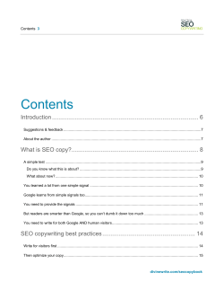 Contents - Divine Write