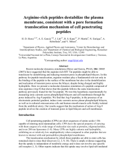Cell penetrating peptides (CPPs) consist of short sequences of