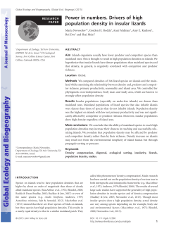 Power in numbers. Drivers of high population density in insular lizards