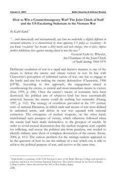 236 How to Win a Counterinsurgency War? The Joint Chiefs of Staff