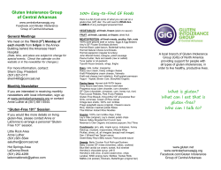 Gluten Intolerance Group of Central Arkansas