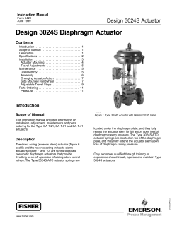 Design 3024S Diaphragm Actuator