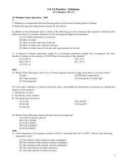 Ch 14 Practice: Solutions