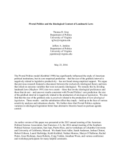Pivotal Politics and the Ideological Content of Landmark Laws