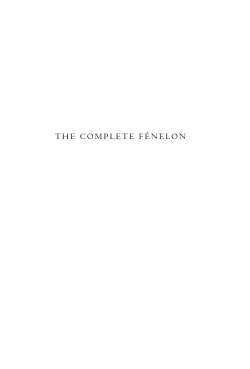 The CompleTe F&eacute;nelon
