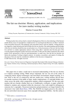 The fair use doctrine - Michigan State University