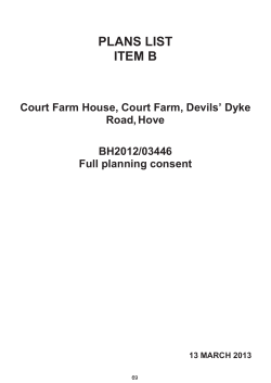 Court Farm House, Court Farm, Devils` Dyke Road, Hove