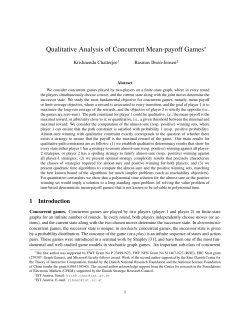 Qualitative Analysis of Concurrent Mean