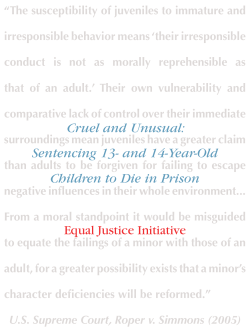 Cruel and Unusual: Sentencing 13- and 14-Year