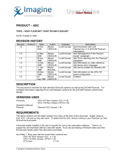 product &ndash; adc revision history description versions used requirements