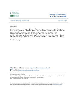Experimental Studies of Simultaneous Nitrification Denitrification
