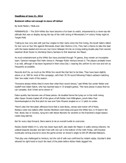 Headlines of June 21, 2014 Bookend rallies not