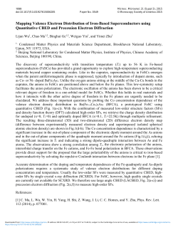 Mapping Valence Electron Distribution of Iron