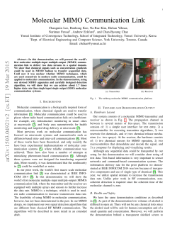 Molecular MIMO Communication Link
