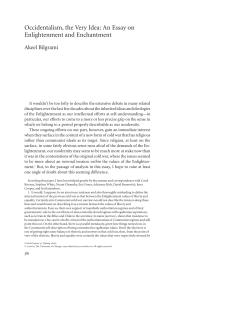 Occidentalism, the Very Idea: An Essay on Enlightenment and