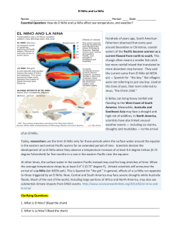 El Ni&ntilde;o and La Ni&ntilde;a Name