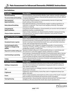 Pain Assessment in Advanced Dementia (PAINAD)