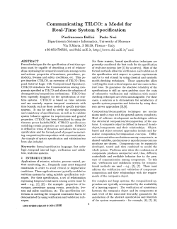 Communicating TILCO: a model for real