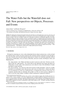 The Water Falls but the Waterfall does not Fall