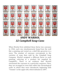 ANDY WARHOL 32 Campbell Soup Cans