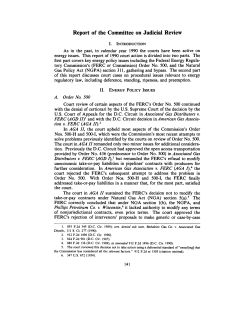 Judicial Review - Energy Law Journal
