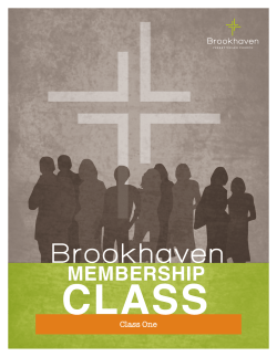 MEMBERSHIP - Brookhaven Presbyterian