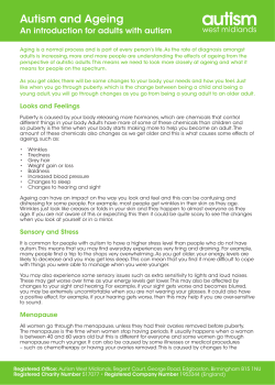 Autism and Ageing - Autism West Midlands