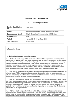 Proton Beam Therapy Service