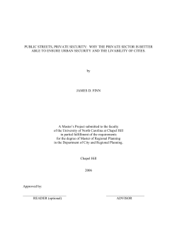 public streets, private security: why the private sector is better able to