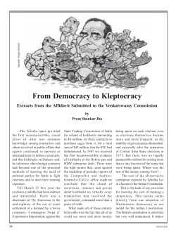 7. From Democracy to Kleptocracy