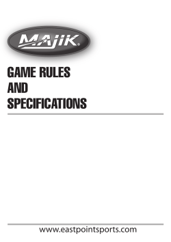 Rule Book - EastPoint Sports