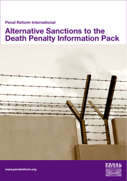 Alternative Sanctions to the Death Penalty Information Pack