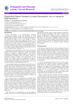 Orthopedics and Muscular system: Current Research