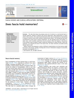 - Journal of Bodywork and Movement Therapies