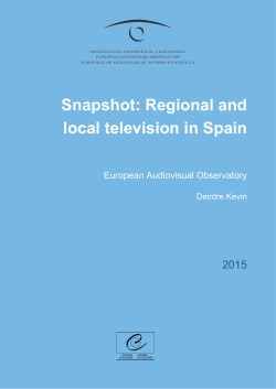 Snapshot: Regional and local television in Spain