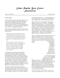 July 2003 - Cedar Rapids Zen Center