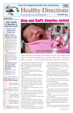 Healthy Directions Newsletter - Tuba City Regional Health Care