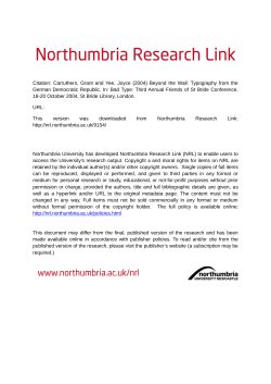 - Northumbria Research Link
