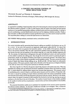 a concept for motion control of biped impactless walk