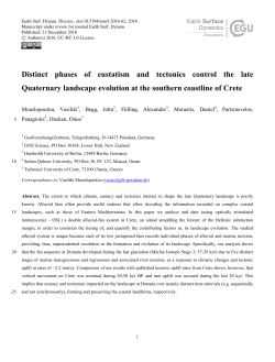 Distinct phases of eustatism and tectonics control the late