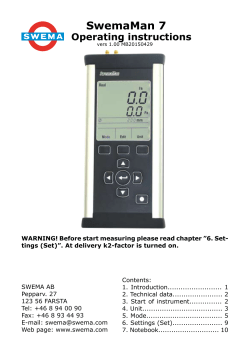 SwemaMan 7 - Swema.com