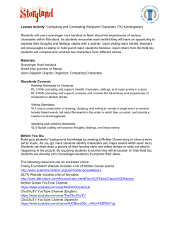 Lesson 1: Comparing Characters