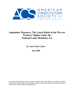 September Massacre: The Latest Battle in the War on Workers