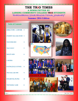 Summer 2016 Edition - Lansing Community College